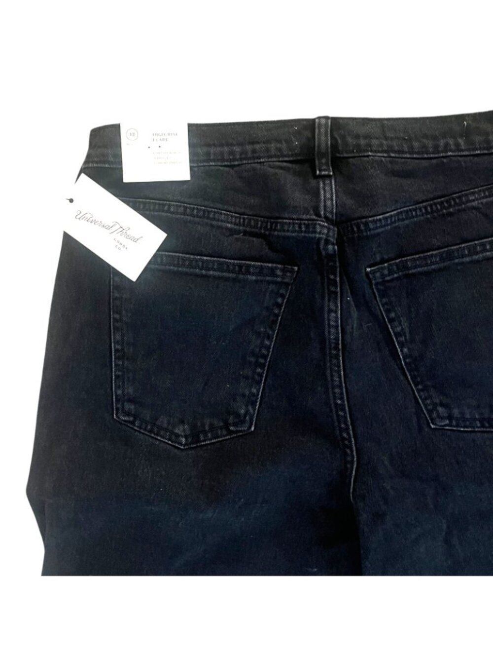 Universal Thread High-Rise Flare Jeans size 12 R - Black Wash - NEW - Picture 6 of 6